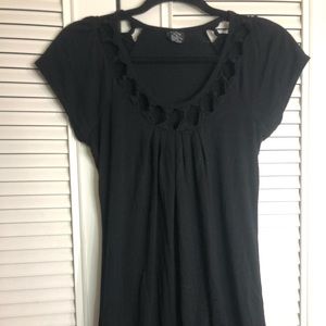 Black detail top